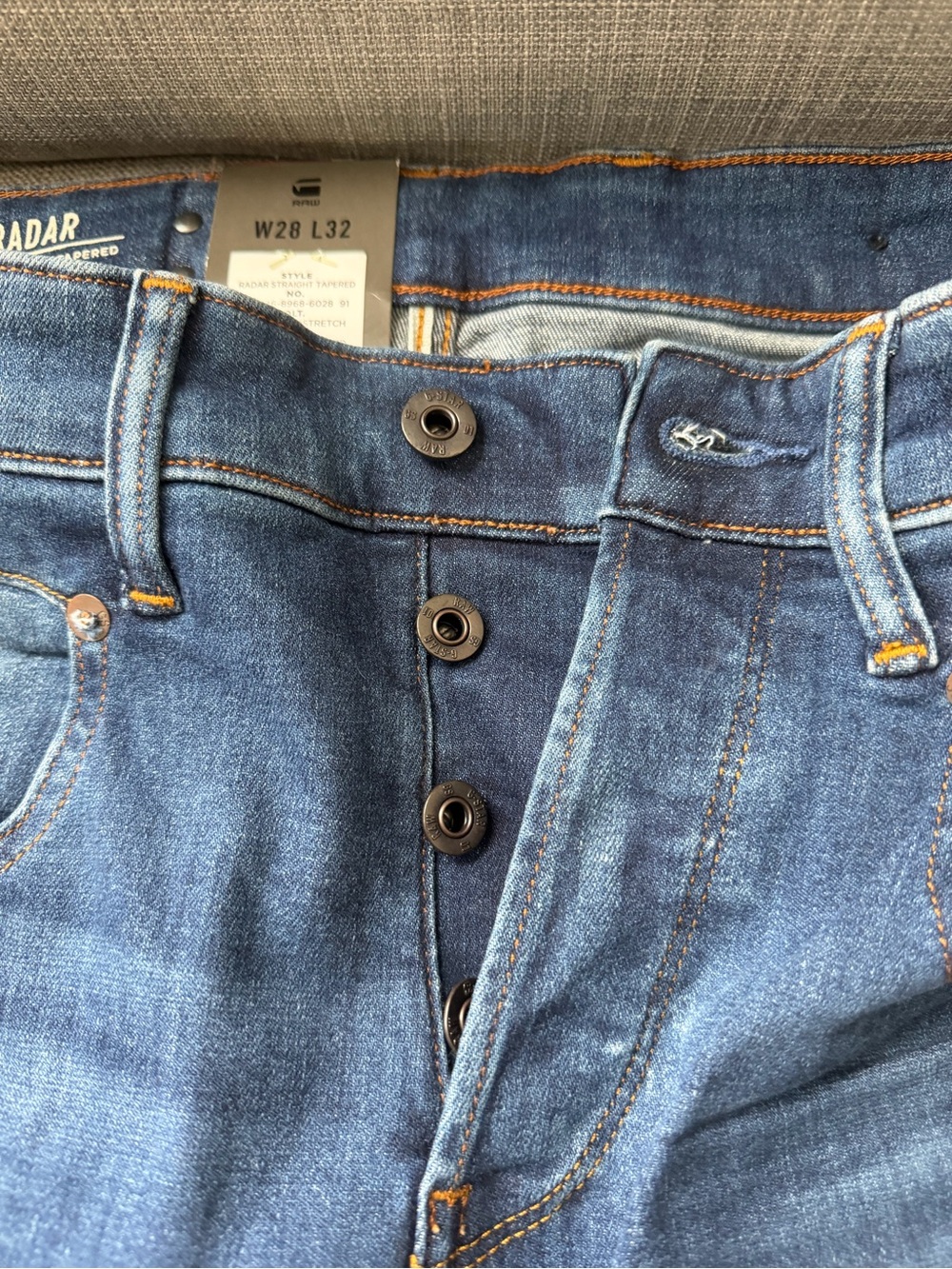 G-Star Raw Women Indigo Skinny Jeans with Button Fly